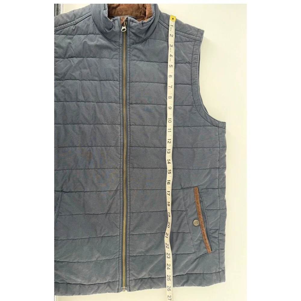 Rail Riders The Rambler Vest Mens Small Navy Blue Quilted Wool‎ Blend RR-WCQV